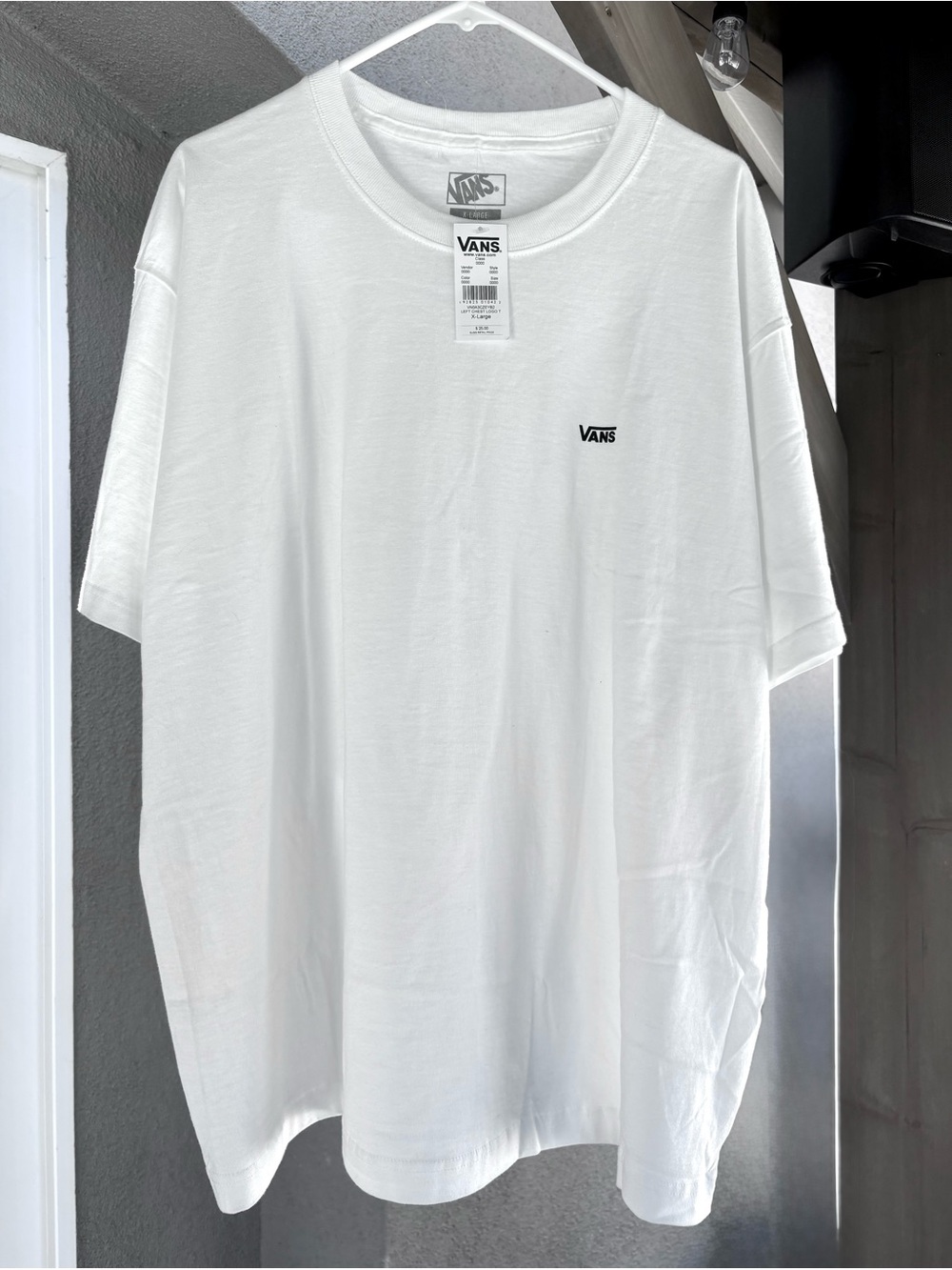 Vans White Short-Sleeve Classic Logo Tee